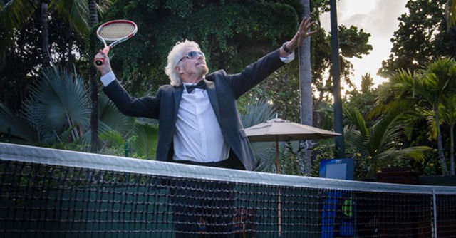 Tennis là đam mê của tỷ phú Richard Branson.