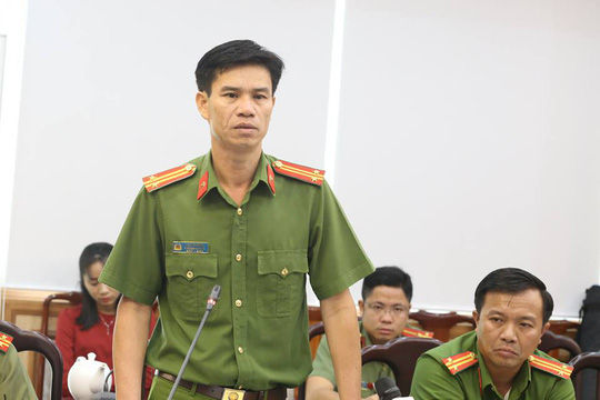 Trung tá Ngô Văn Tùng, Phó Công an thị xã Thuận An, chia sẻ về quá trình phá án.