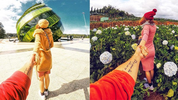 Bộ ảnh siêu nhắng nhít của cặp đôi ở Đà Lạt gợi nhớ trào lưu ‘nắm tay em đi khắp thế gian’