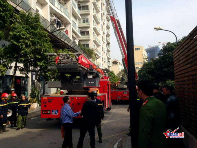Hà Nội: Cháy tầng 25 tòa chung cư trên phố Hoàng Hoa Thám