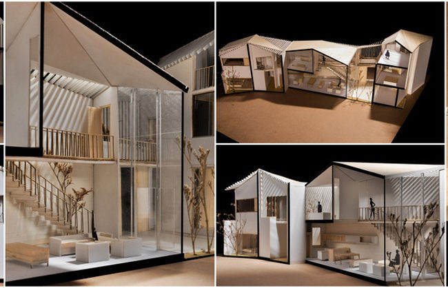Mô hình 3D mô tả kiến trúc ngôi nhà.
