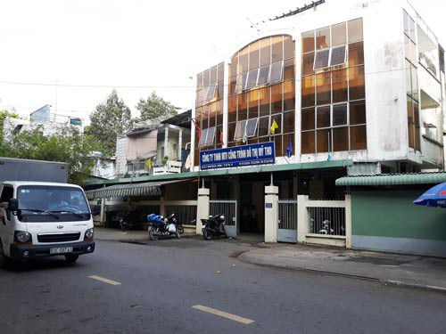 Công ty TNHH MTV công trình đô thị Mỹ Tho nơi ông Hoàng từng làm giám đốc.