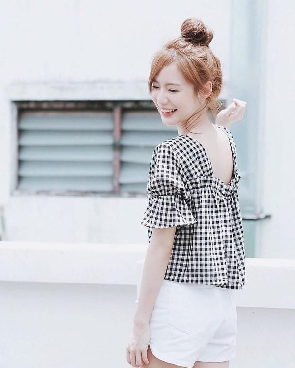 Rộng rãi và đề cao sự thong thả khi mặc, nên áo babydoll cũng che giấu khuyết điểm vòng hai thiếu thon gọn rất hiệu quả. 