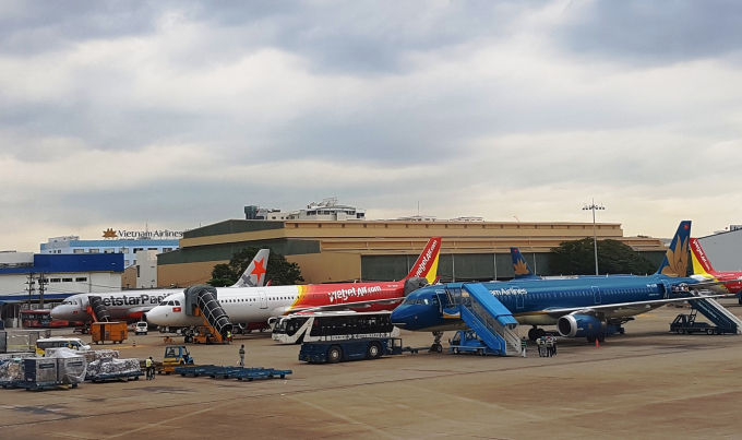 Ba hãng hàng không VNA, VJ và JPA tăng gần 3.000 chuyến bay phục vụ vận chuyển dịp Tết Nguyên Đán Mậu Tuất 2018 - Ảnh: Minh Định