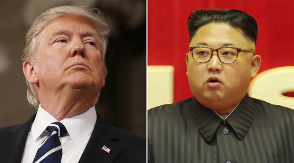 Tổng thống Mỹ Donald Trump và nhà lãnh đạo Triều Tiên Kim Jong-un so nút bấm hạt nhân khiến thế giới thót tim. 