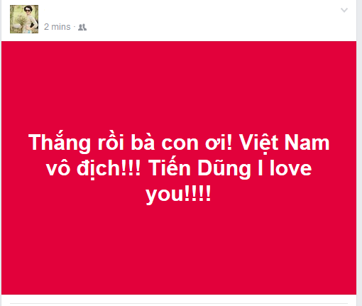 Facebook ngập sắc đỏ chúc mừng đội tuyển U23 Việt Nam vào chung kết