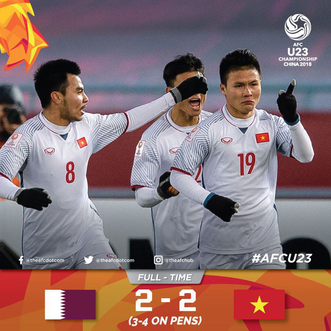 Nguyễn Quang Đại một mình ghi 2 bàn thắng, người hùng của U23 Việt Nam trong trận bán kết U23 châu Á.