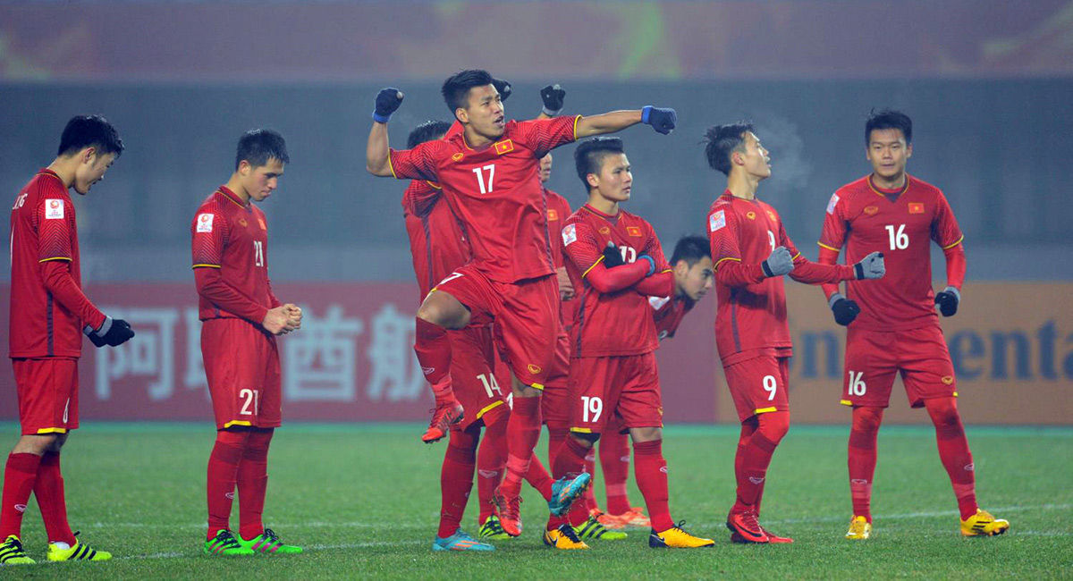 Tuyển U23 Việt Nam xuất sắc vào trận chung kết. Ảnh: VNN