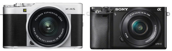 Fujifilm X-A5 cạnh tranh không chỉ về giá mà còn cả tính năng chụp ảnh chất lượng cao với Sony A6000.