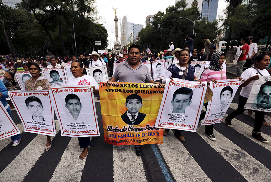 43 sinh viên mất tích gây chấn động Mexico xảy ra vào năm 2014.