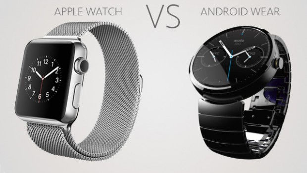 Android Wear smartwatches và Apple Watch