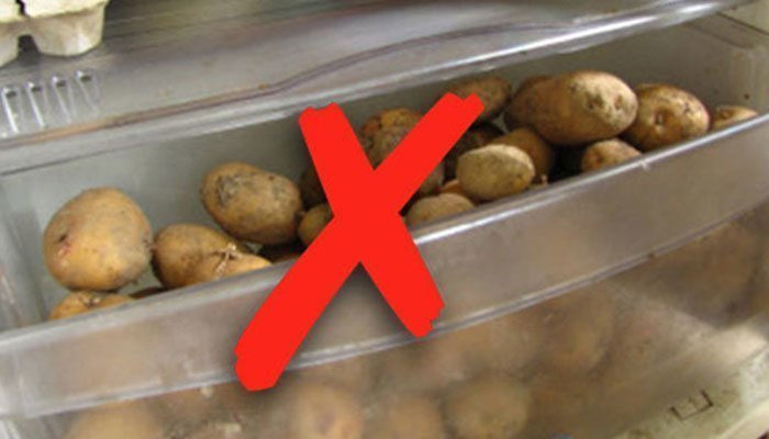 Tuyệt đối không nên để khoai tây trong tủ lạnh. Ảnh minh họa (nguồn Internet).