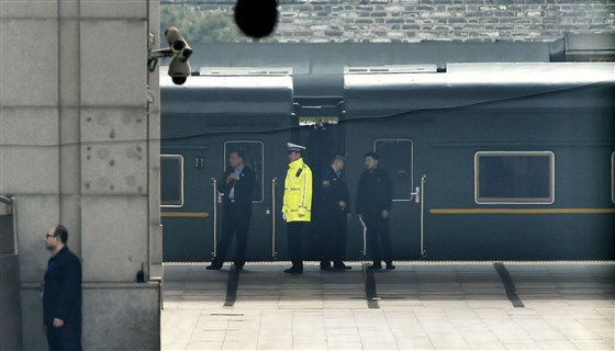 An ninh được tăng cường để bảo vệ chuyến tàu của ông Kim Jong-un.