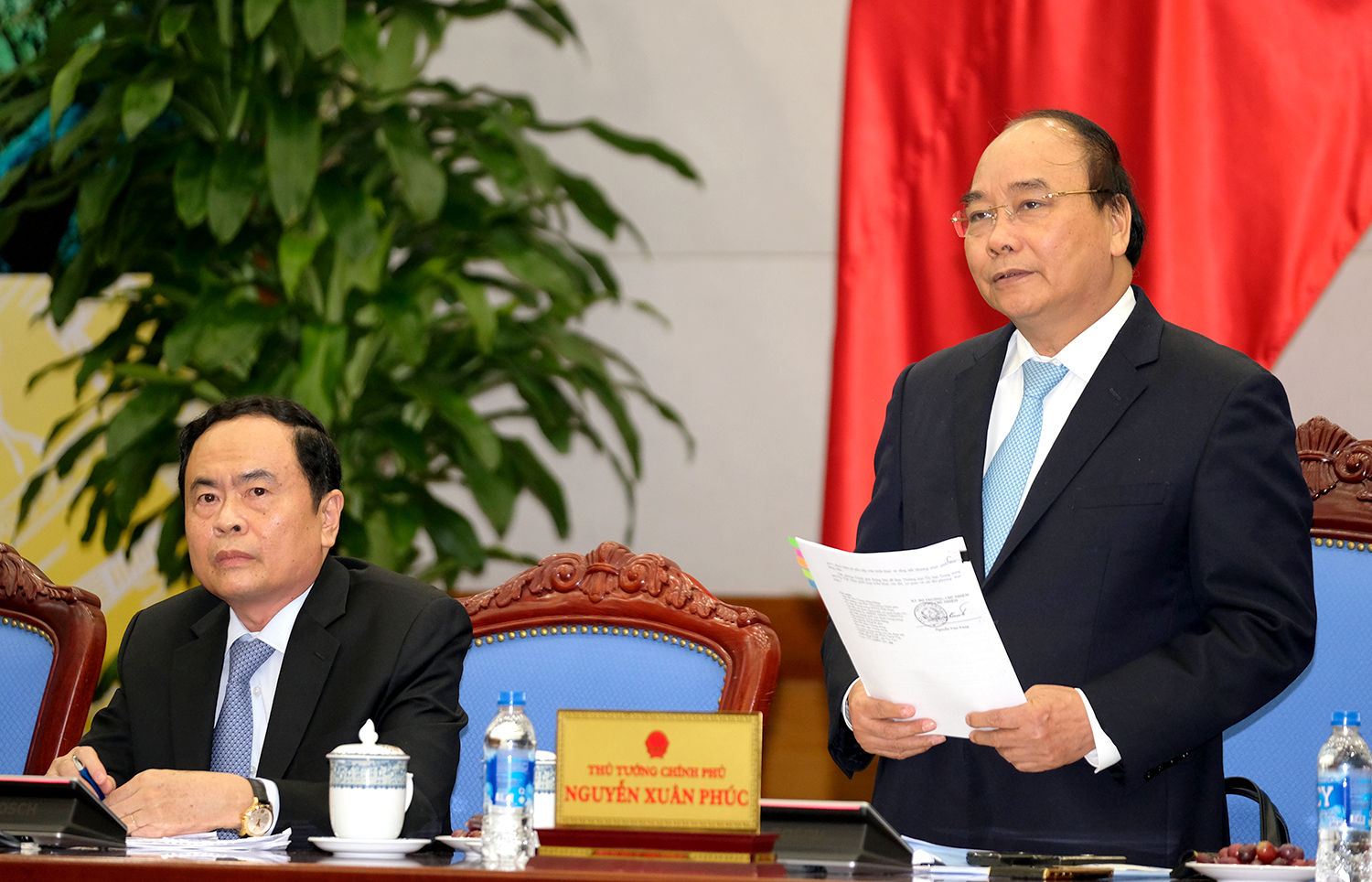 Thủ tướng làm việc với lãnh đạo Ủy ban Trung ương MTTQ Việt Nam