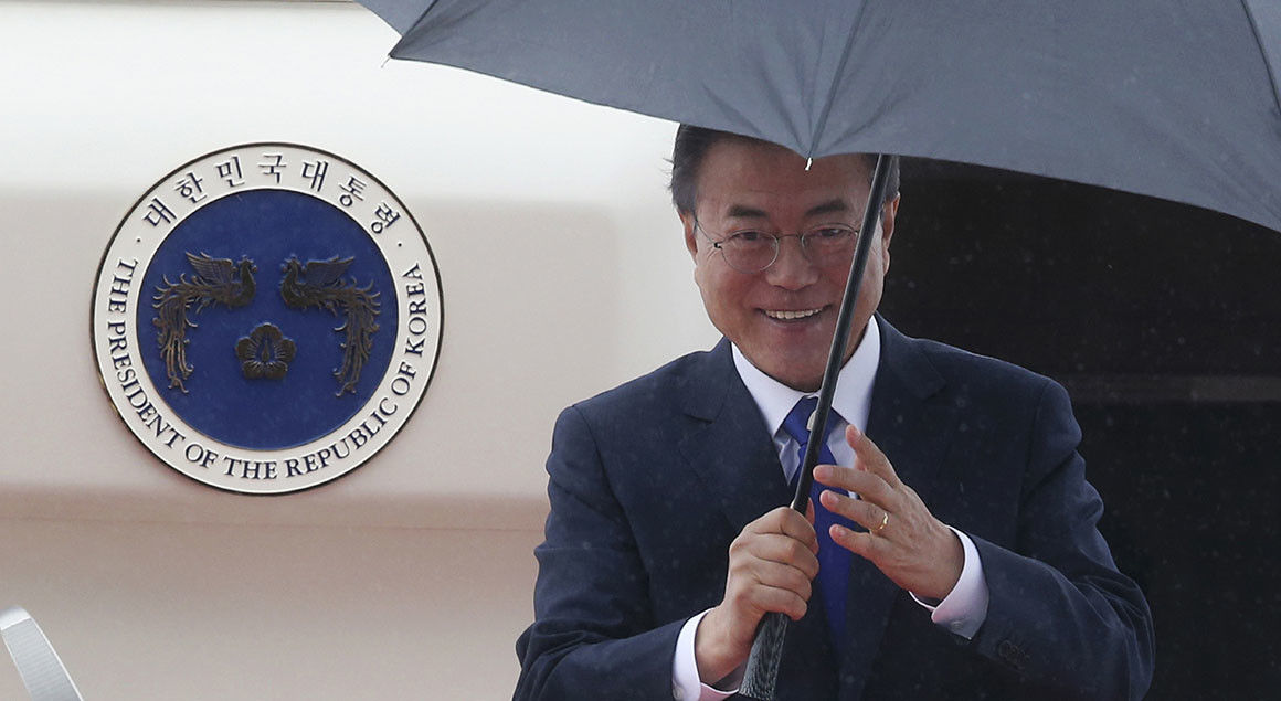 Tổng thống Hàn Quốc đang có chuyến đi 