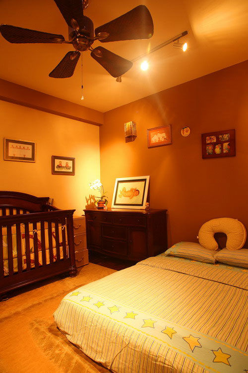 Phòng của con trai được Hà Kiều Anh trang trí bằng những món đồ dễ thương.