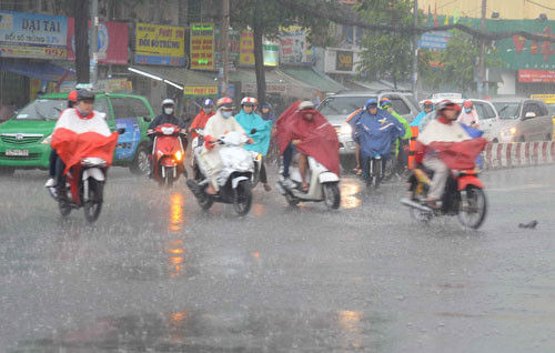 Nam Bộ sẽ có hiện tượng mưa kéo dài trong vài ngày tới.