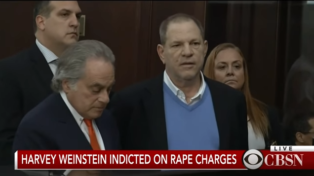 Ông Harvey Weinstein tại tòa. Ảnh cắt từ video