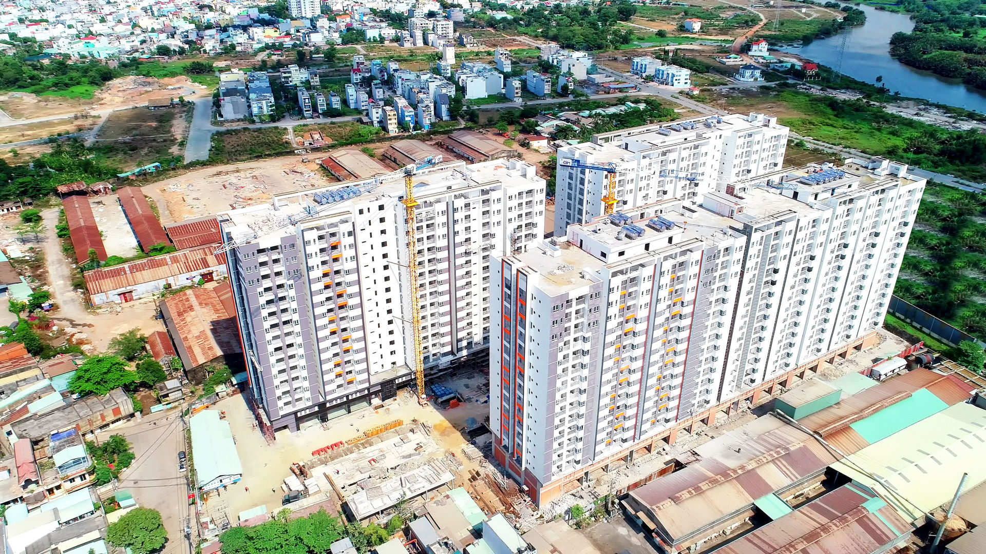   Các dự án trong khu vực đề án “đô thị sáng tạo” hiện có mức gia tăng giá trị cao, như tại  Him Lam   Phú An  với mức tăng gần 30%. (Ảnh: TuanLam).  