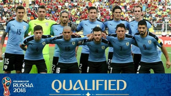 Đội tuyển Uruguay tại vòng chung kết World Cup 2018.
