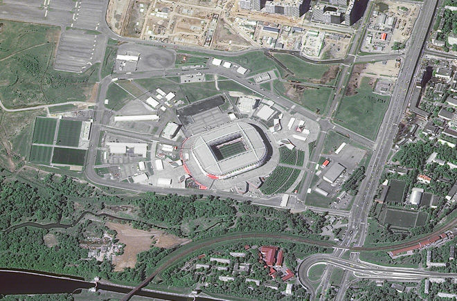Sân Spartak, Moscow, sức chứa 42.000 chỗ ngồi, diễn ra 5 trận đấu.