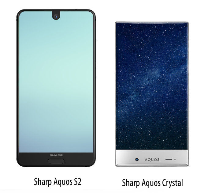 Sharp Aquos S2 và Aquos Crystal