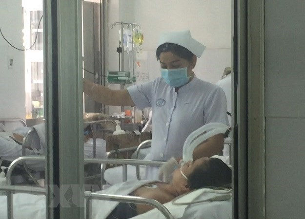 Một bệnh nhân nhiễm cúm A/H1N1 được điều trị ở bệnh viện Chợ Rẫy. 