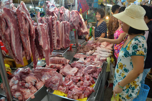 Chỉ số tiêu dùng tháng 6 tăng là do giá thịt heo tăng.
