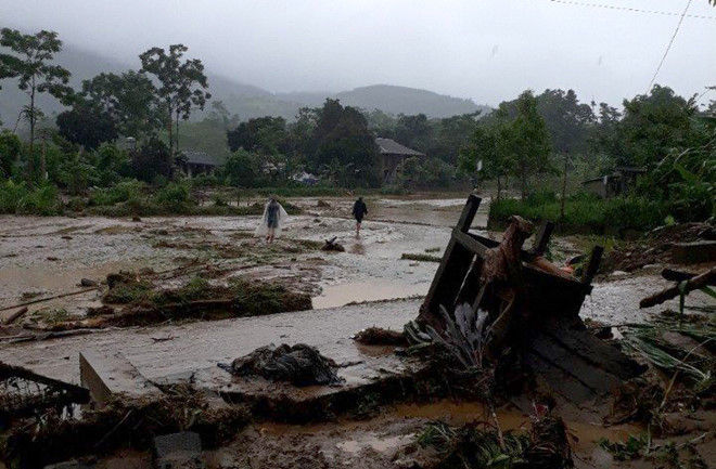 Tỉnh Yên Bái thiệt hại nặng do mưa lũ. Ảnh: Zing