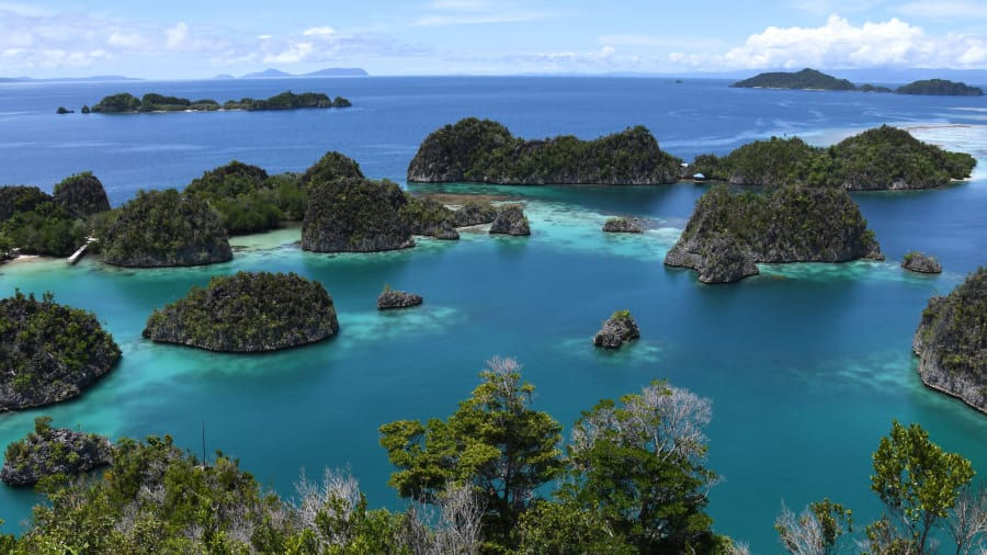   Raja Ampat, Indonesia: Nằm trên mũi phía tây bắc của bán đảo đầu chim Papua, Raja Ampat, hoặc 