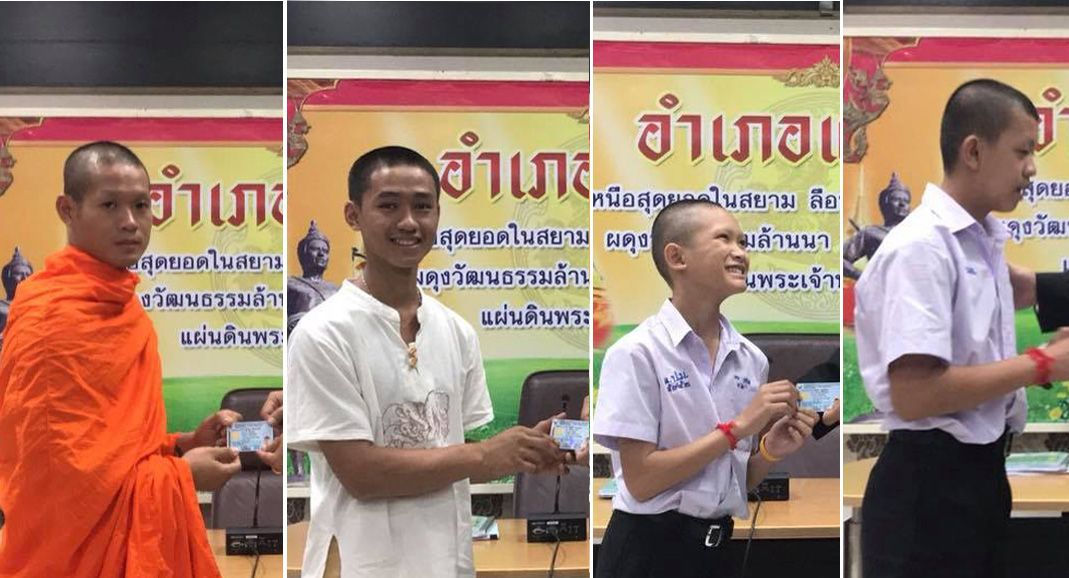 Bốn thành viên đội bóng bị mắc kẹt trong hang động ở Thái Lan được cấp quốc tịch.