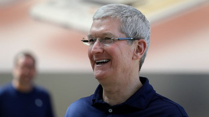 Ông Tim Cook,CEO của Apple (Ảnh AP).  