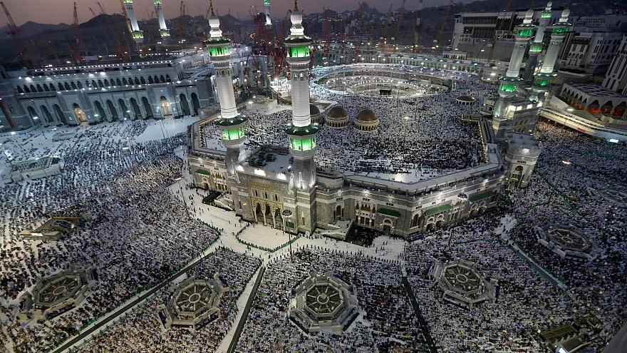 Toàn cảnh thánh đường Masjid al-Haram hôm 18/8, khoảnh khắc trước khi cuộc hành hương bắt đầu.  