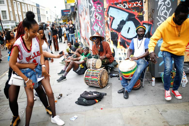   Lễ hội này bắt nguồn từ những người da đen vùng Caribe, đặc biệt từ Trinidad, nơi lễ hội Carnival phát triển rất mạnh mẽ. Ảnh: Reuters  