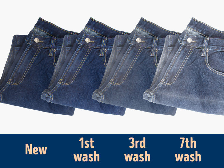 Giặt càng nhiều lần quần jean càng mất màu