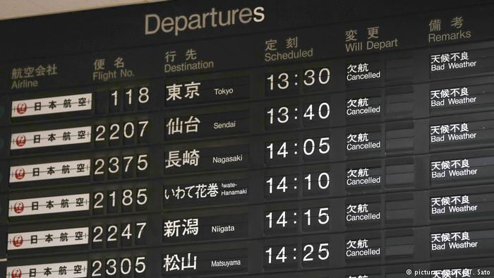 Khoảng 600 chuyến bay ở sân bay Kansai bị huỷ.