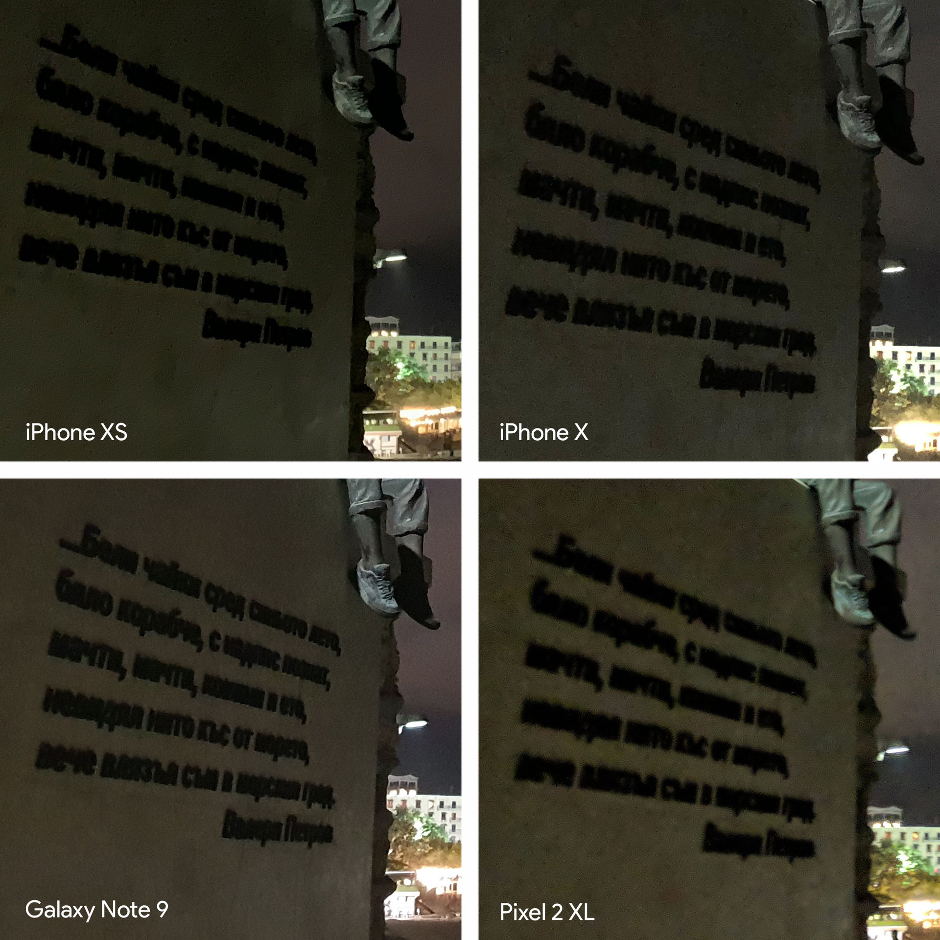 So sánh khả năng chụp ảnh của iPhone X, iPhone XS, Galaxy Note 9, Pixel 2 XL