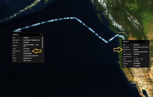 Tàu chở mặt hàng đậu đành của Mỹ chuyển hướng từ Trung Quốc sang Việt Nam. Ảnh: Bloomberg