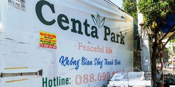 Dự án Centa Park đã thu tiền của hàng trăm khách hàng.