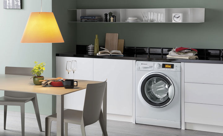 Theo phong thủy, tốt nhất không nên đặt máy giặt trong nhà bếp. Ảnh minh họa (nguồn internet).