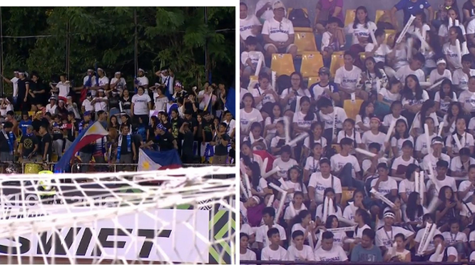  Cổ động viên Philippines lấp đầy khán đài SVĐ Panaad. Ảnh: FoxSport