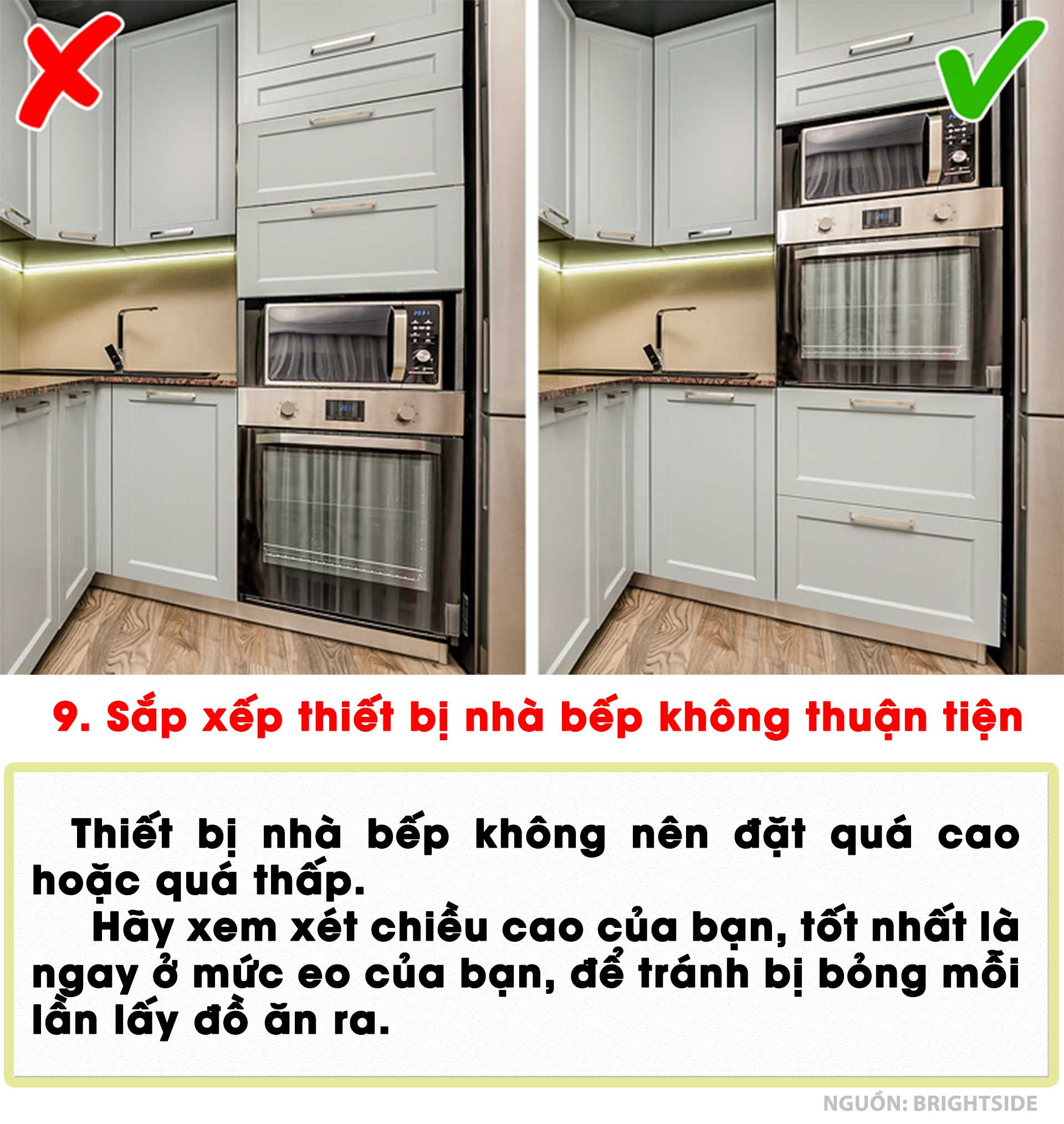 Thiết kế nhà bếp cần lưu ý tránh 9 sai lầm nghiêm trọng này