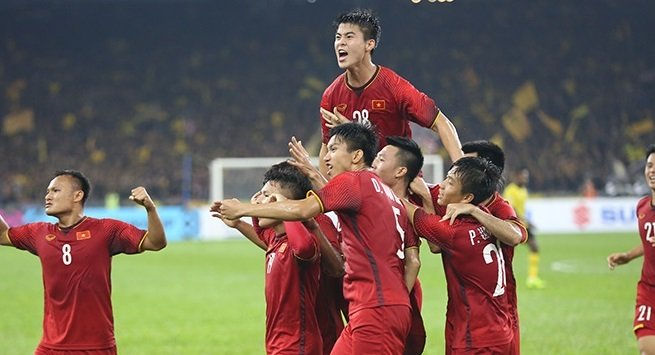 Các cầu thủ Việt Nam đã chiến đấu xuất sắc trên sân khách Bukit Jalil