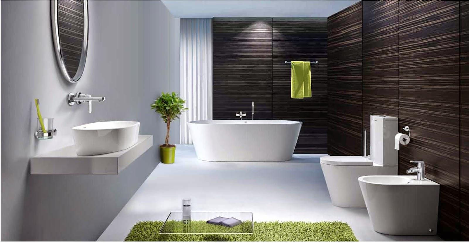 Gia chủ có thể bày trí những đồ vật từ gương, cây xanh để không gian nhà tắm thêm tươi mới hơn. Ảnh minh họa (nguồn internet).