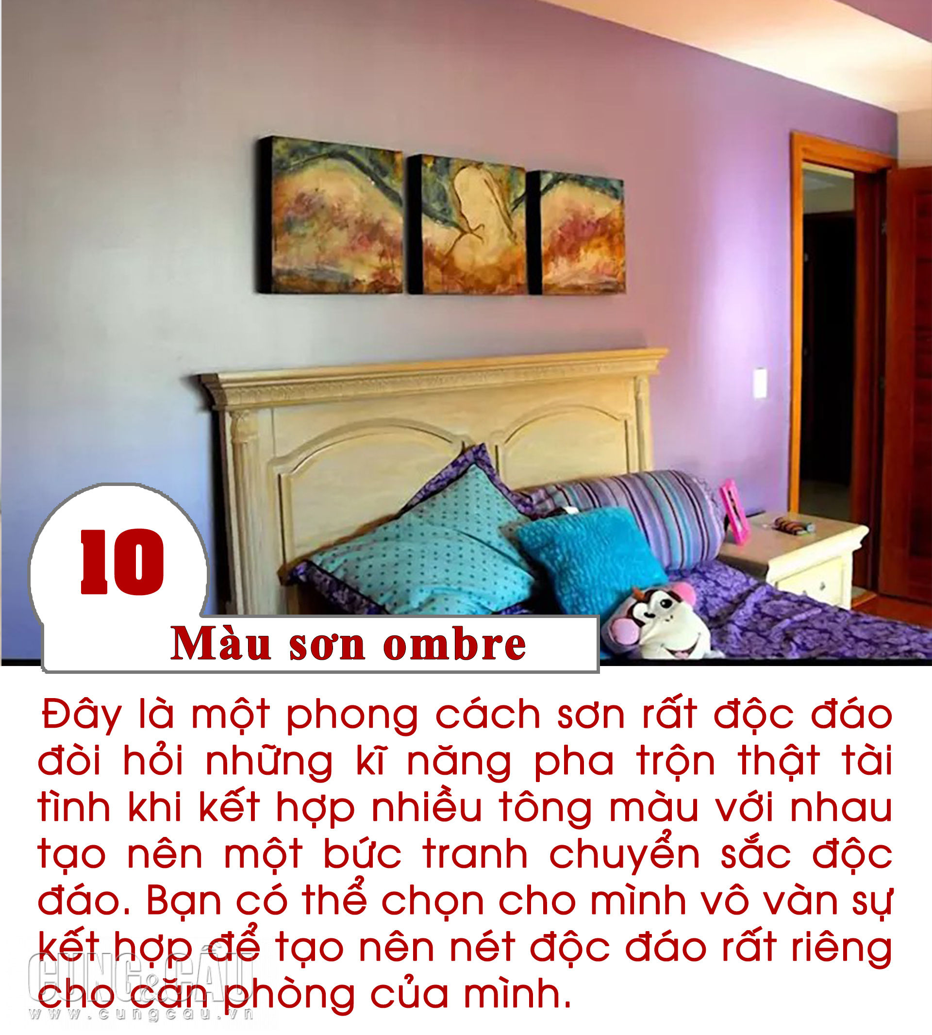 10 màu sơn được nhiều người ưa chuộng nhất hiện nay