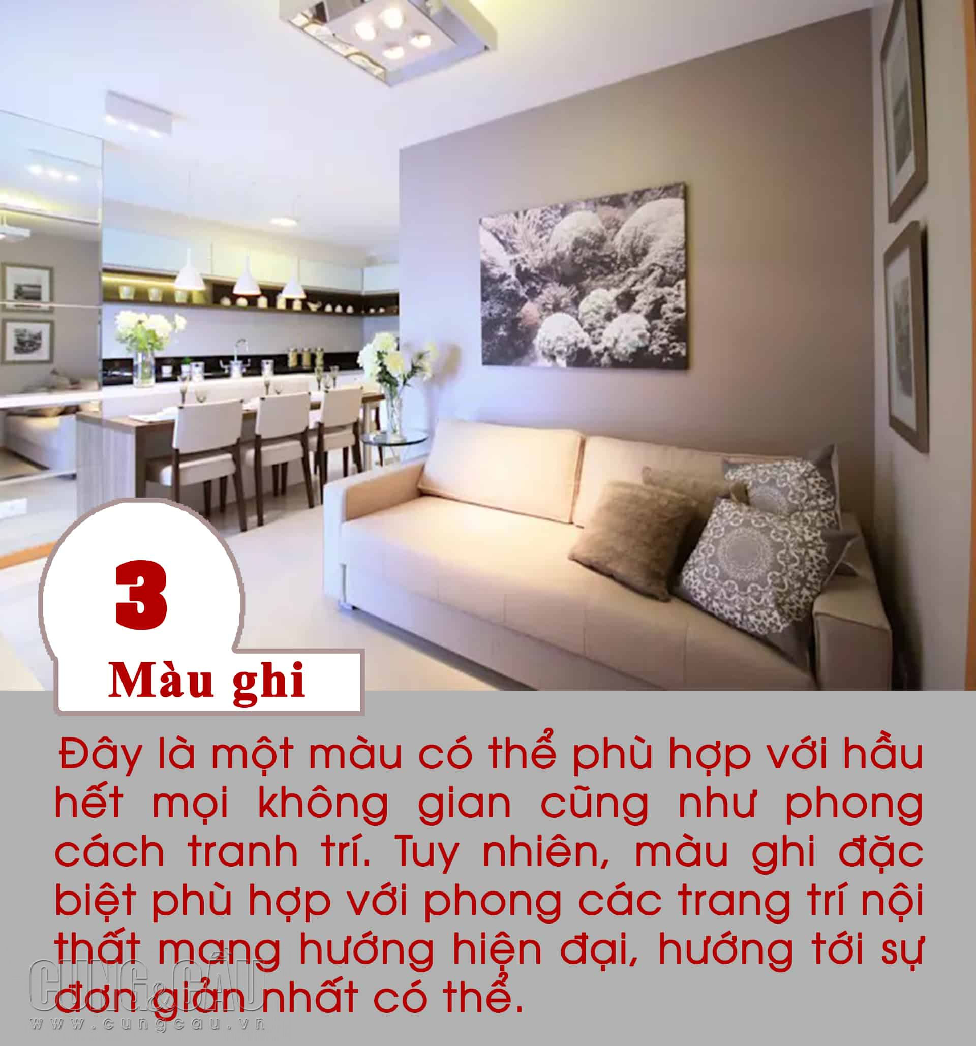 10 màu sơn được nhiều người ưa chuộng nhất hiện nay