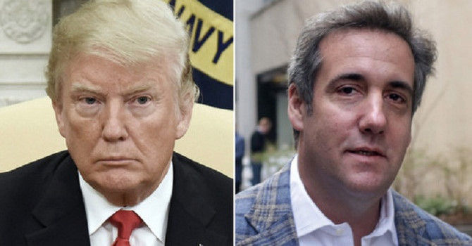 Luật sư tiêng của ông Trump, Michael Cohen đã dàn xếp vụ 2 phụ nữ lên tiếng về mối quan hệ tình cảm với ông Trump.