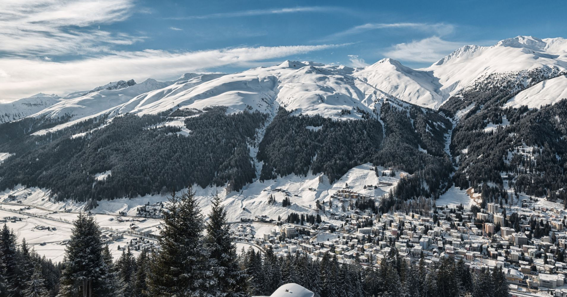 Thị trấn nổi tiếng Davos, Thuỵ Sỹ.