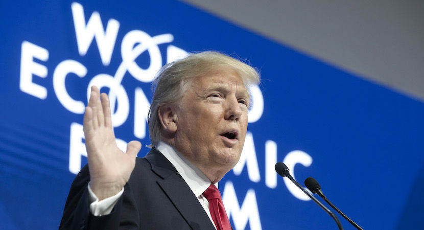 Ông Donald Trump hủy tham dự Diễn đàn kinh tế thế giới Davos. Ảnh biznews