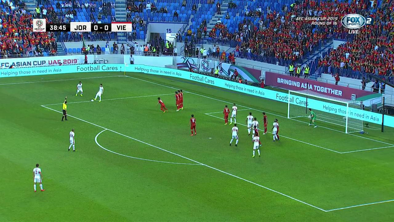 AFC Asian Cup 2019: Jordan 1-0 Việt Nam - Baha Hồi Abdel-Rahman (39).